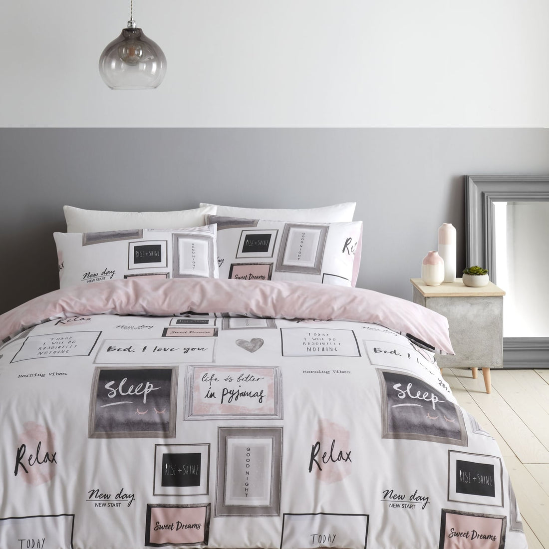Catherine Lansfield Sleep Dreams Duvet Cover Set