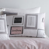 Catherine Lansfield Sleep Dreams Duvet Cover Set - Sleep Dreams Blush Duvet Set