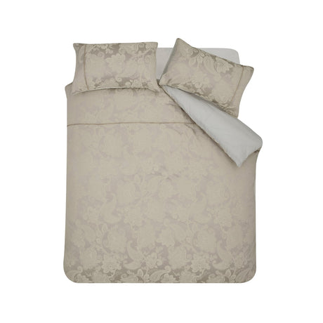Catherine Lansfield Opulent Jacquard Duvet Cover Set - Champagne Gold - Opulent Jacquard Champagne Duvet Set