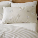 Catherine Lansfield Sheep Brushed Cotton Flannelette Duvet Cover Set - Brushed Sheep Duvet Set
