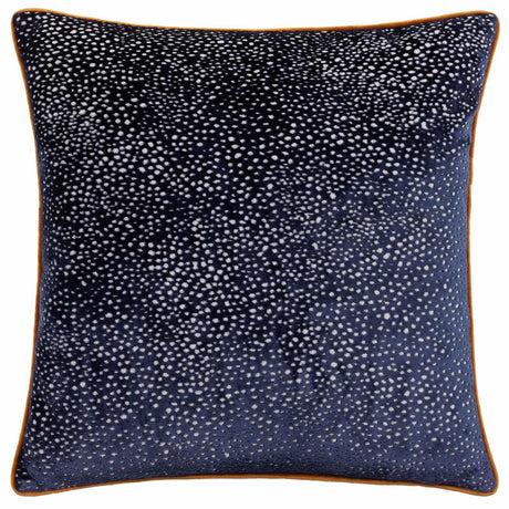 Estelle Spotted Cut Velvet Cushion Cover 18" x 18" by Paoletti