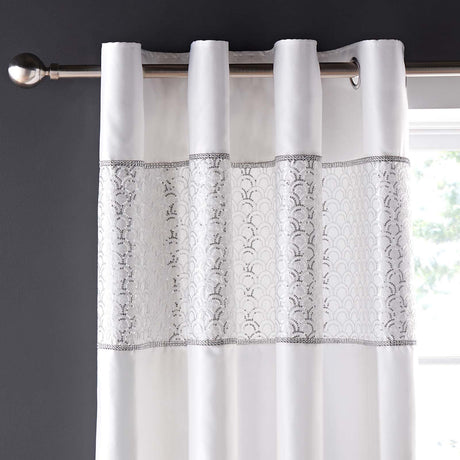 Deco Sequin Eyelet Curtains by Catherine Lansfield