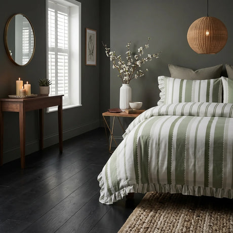 Maya Green Duvet Cover Bedding Set