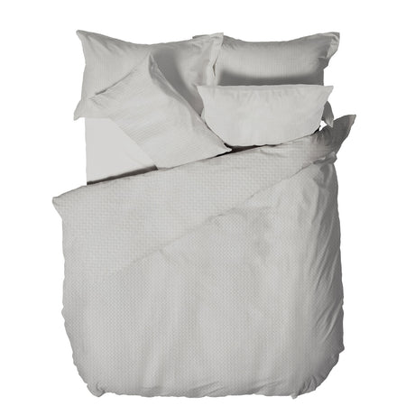 Waffle Textured Cotton Linen Duvet Cover Set by Yard