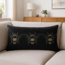 Gold Bee Cushion Cover / Filled Cushion by Evans Lichfield