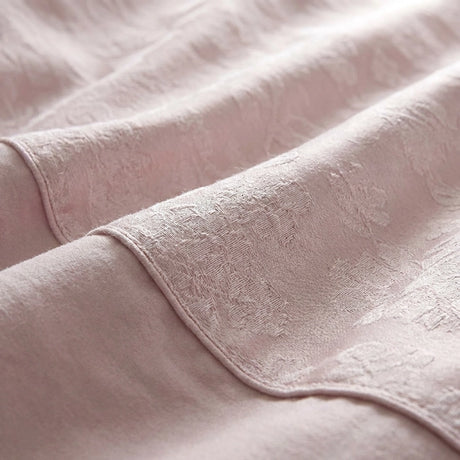 Blossom Jacquard Floral Woven Duvet Cover Set 4