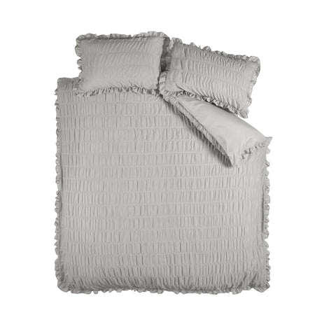 Seersucker Frill Duvet Cover Set by Catherine Lansfield