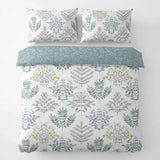 Emily Floral Duck Egg Polycotton Duvet Cover Set 2