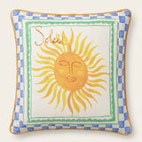 Soleil Sun Illustrated Print Outdoor Filled Cushion / Cushion Cover 4
