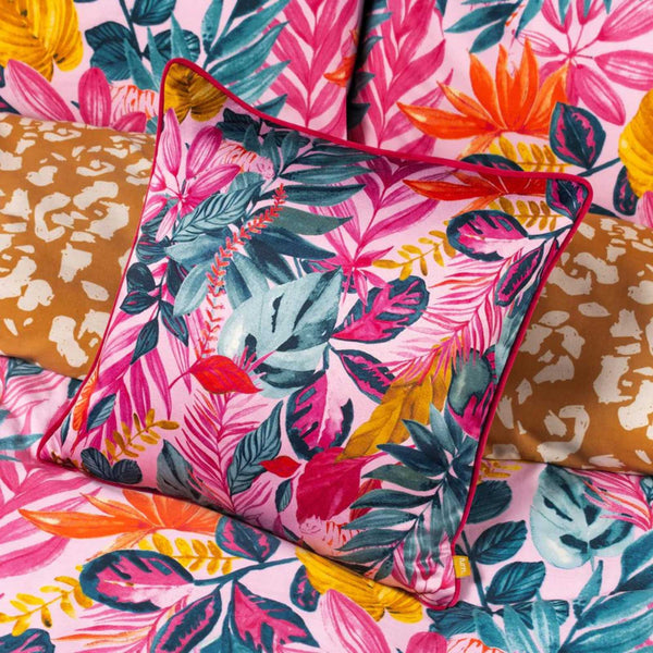 Psychedelic Jungle Tropical Cushion Cover
