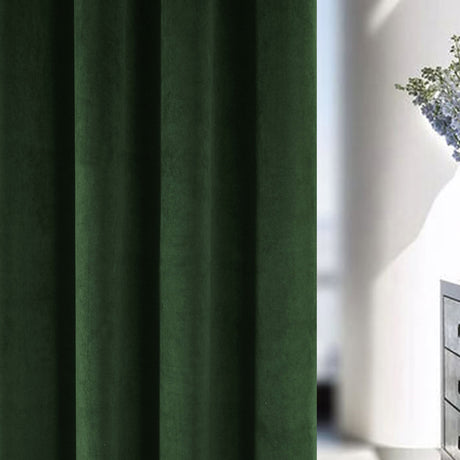 Hampton Velvet Blackout Eyelet Curtains by Enhanced Living