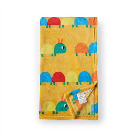 Curious Caterpillar Fleece Throw by Catherine Lansfield