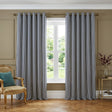 Hebden Lined Eyelet Curtains - Navy