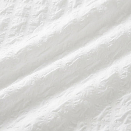 Embossed Grid Microfibre Duvet Cover Set