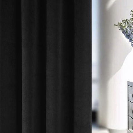 Hampton Velvet Blackout Eyelet Curtains by Enhanced Living