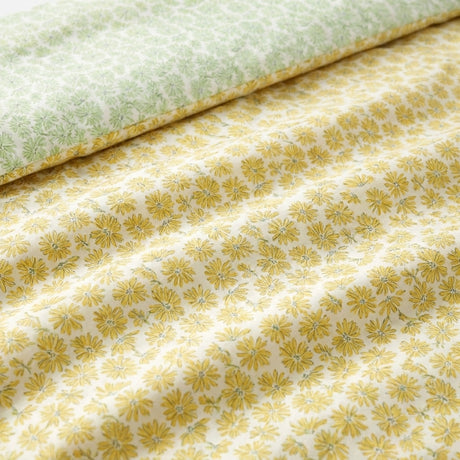 Retro Daisy Floral Yellow Polycotton Duvet Cover Set 4