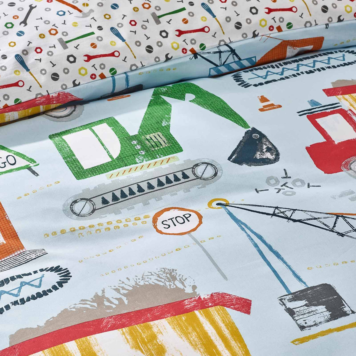 Digger Dreams Duvet Cover Set by Catherine Lansfield