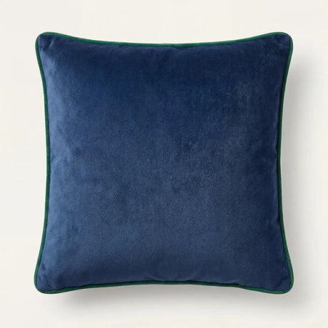 Piped Velvet Cushion Covers 17" x 17" 43x43cm 8