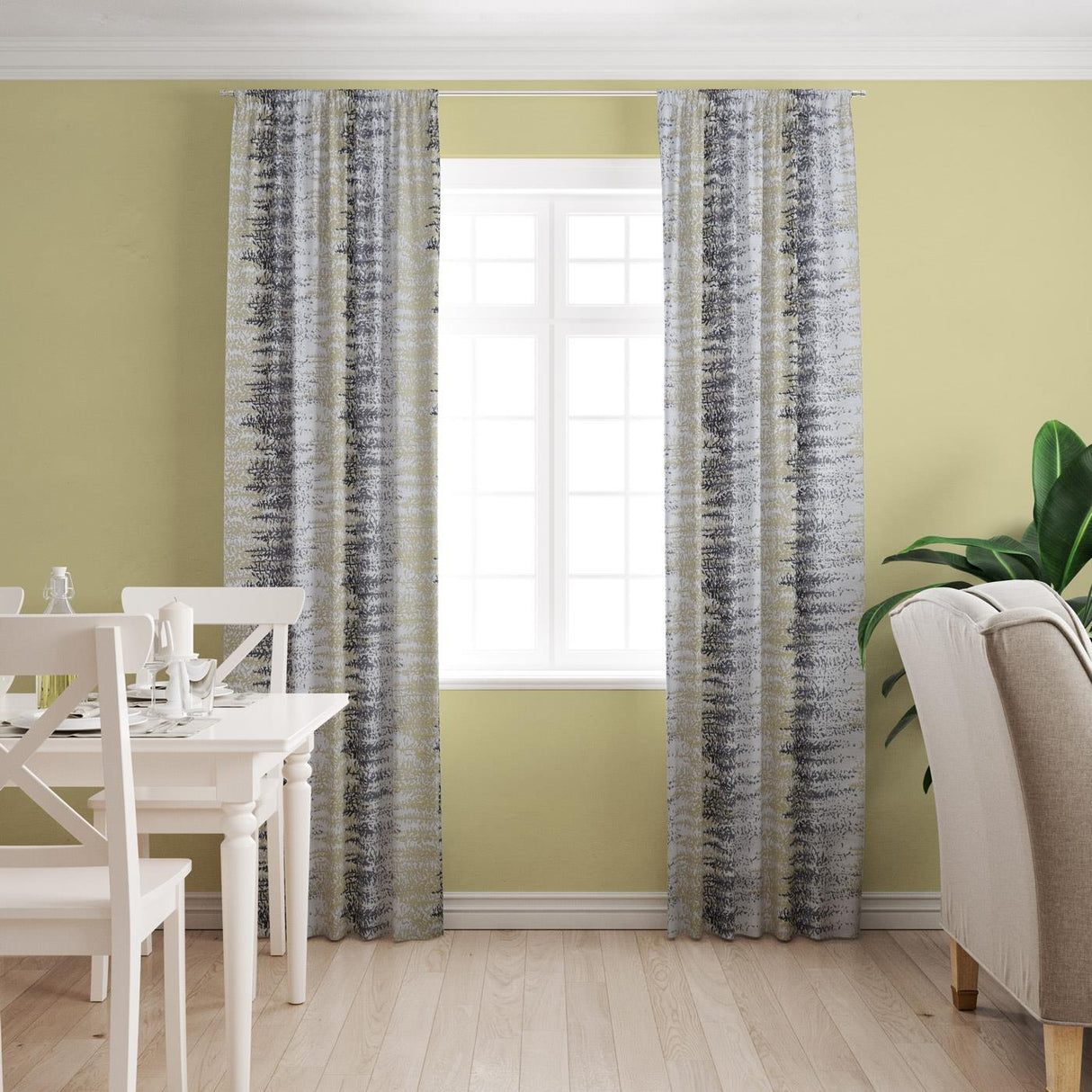 Hypatia Ochre Made To Measure Curtains by Style Furnishings