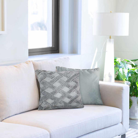 Nyla Hatch Cushion Cover 17x17" (43x43cm) by Emma Barclay