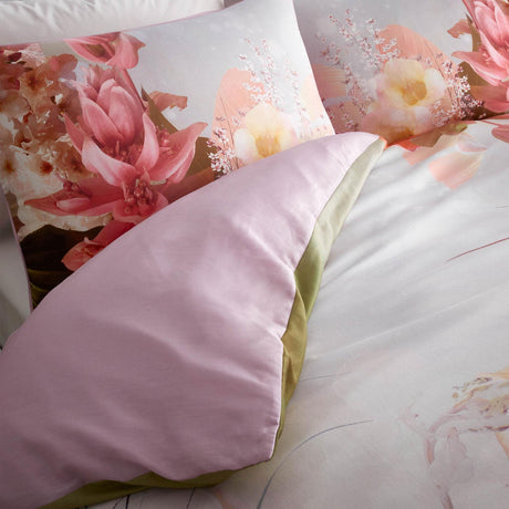 Florence Floral Cotton Sateen Duvet Cover Set