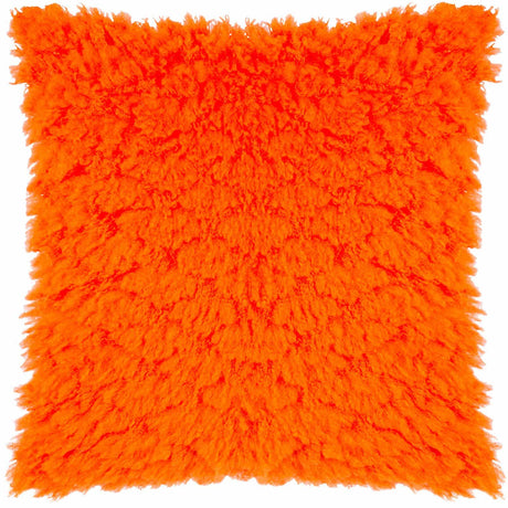 Fluff Ball Faux Fur Cushion Cover 18" x 18" by Wylder