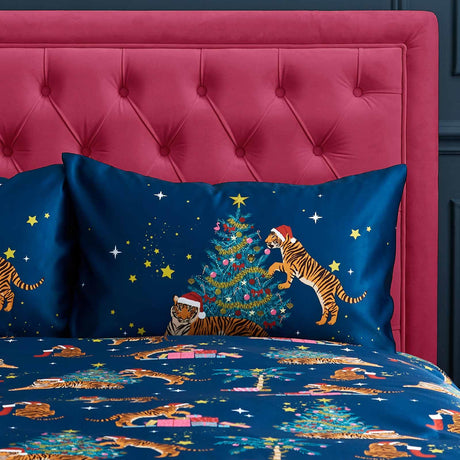 Christmas Tiger Duvet Cover Set by Catherine Lansfield