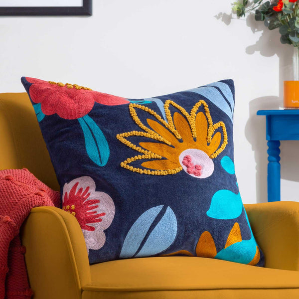 Janey Embroidered Cushion Cover