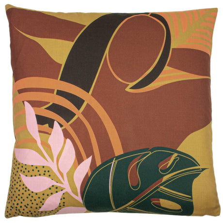 Vida Abstract Floral Cushion Cover 20" x 20" (50cm x 50cm) by furn.