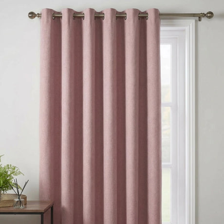 Blackout Linen Look Eyelet Curtains 2