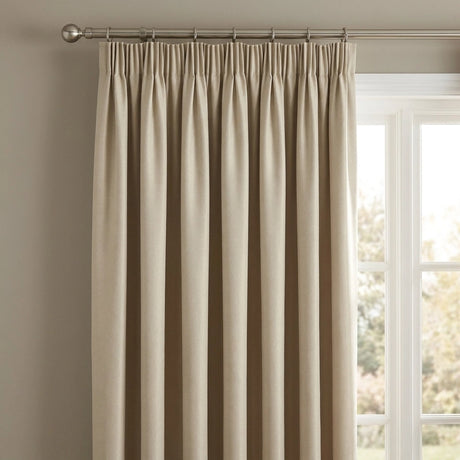 Chenille Blackout Tape Top Pencil Pleat Curtains 8