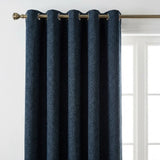 Galaxy Room Darkening Eyelet Curtains - Navy image 2