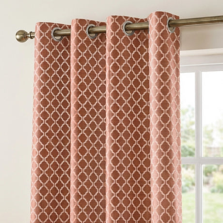 Cotswold Jacquard Eyelet Ring Top Curtains 8