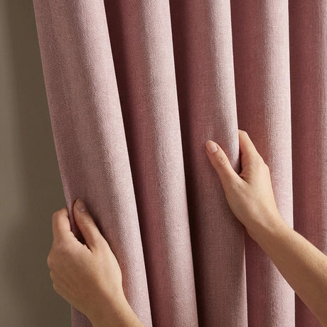 Blackout Linen Look Eyelet Curtains 3