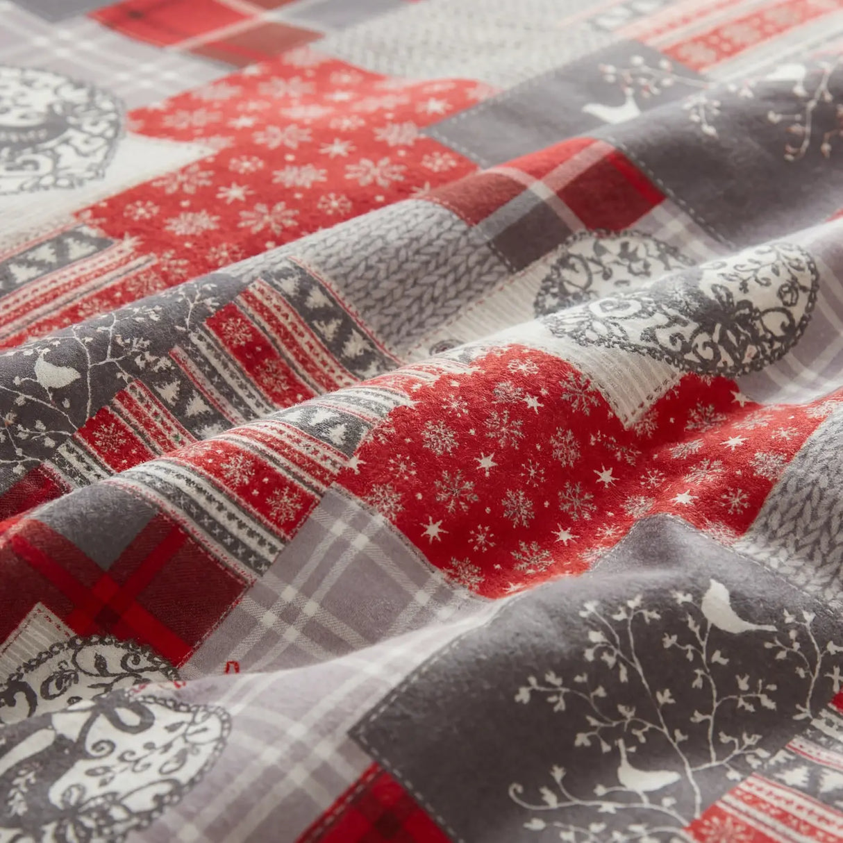 Alpine Patchwork Flannelette Duvet Cover Set 3