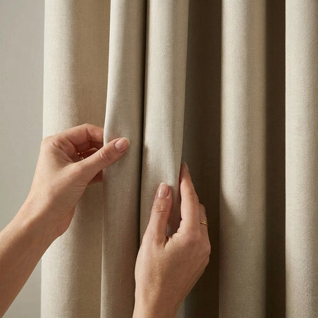 Chenille Blackout Tape Top Pencil Pleat Curtains 9