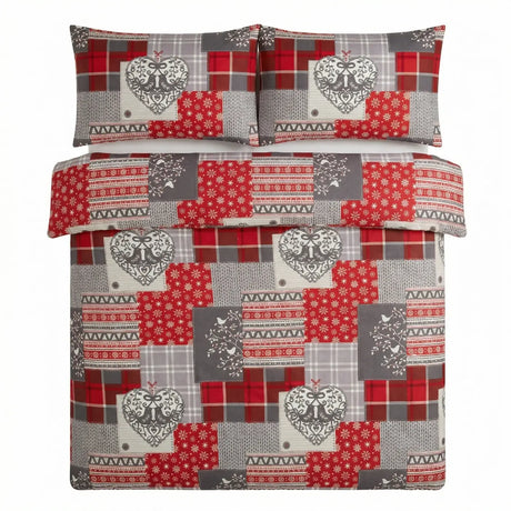 Alpine Patchwork Flannelette Duvet Cover Set 2