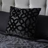 Catherine Lansfield Lattice Filled Cushion - Black