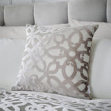 Catherine Lansfield Lattice Filled Cushion - Natural