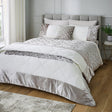 Catherine Lansfield Lattice Cut Velvet Duvet Cover Set