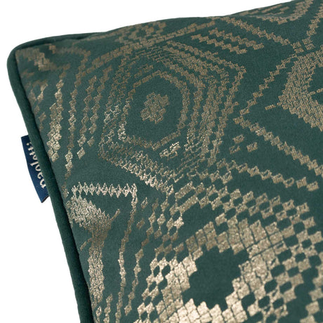 Tayanna Metallic Velvet Cushion Cover 20" x 20" by Paoletti