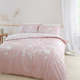 Catherine Lansfield Meadowsweet Floral Blush Duvet Cover Bedding Set