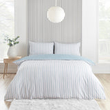 Catherine Lansfield Meadowsweet Floral Seaspray Blue Duvet Cover Bedding Set - Meadowsweet Floral Seaspray Blue