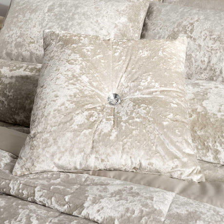 Catherine Lansfield Diamante Filled Cushion 45cm x 45cm - Natural