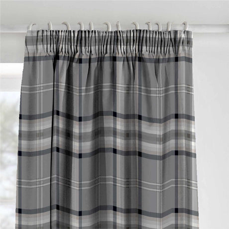 Kelso Check Tape Top Pencil Pleat Curtains by Catherine Lansfield