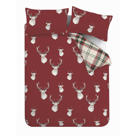 Munro Stag Check Duvet Cover Set by Catherine Lansfield