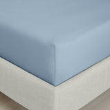 Bianca Fine Linens 200 Thread Count Percale 32cm Deep Blue 100% Cotton Fitted Sheet