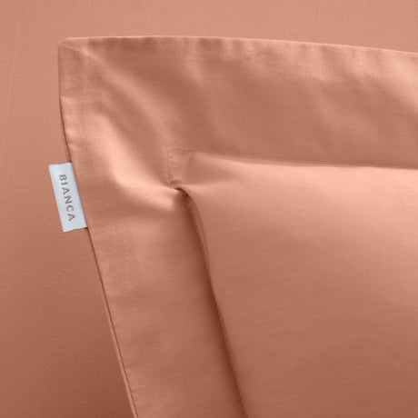 Bianca Fine Linens 200 Thread Count Percale 32cm Deep Blue 100% Cotton Fitted Sheet - 200 Thread Count Percale Fitted Sheet Blue
