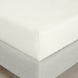 Bianca Fine Linens 200 Thread Count Percale 32cm Deep Cream 100% Cotton Fitted Sheet