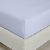 Bianca 200 Thread Count Percale 32cm Deep Lavender 100% Cotton Fitted Sheet